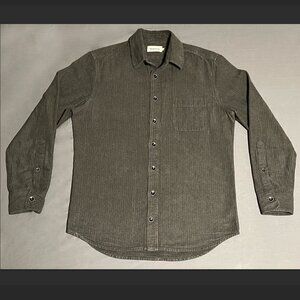 Taylor Stitch - The Mechanic Shirt in Dark Olive Herringbone